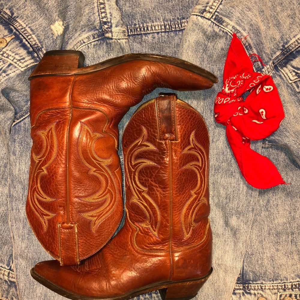 Vintage Western Cowboy Boots 7b